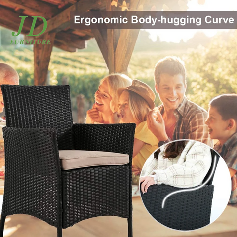Patio Furniture Set 4 Pieces Outdoor Rattan Chair Wicker Sofa Garden Pool/Backyard