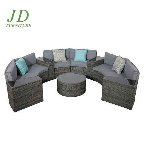 Wicker/Rattan 6 - Person Seating Group with Cushions