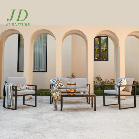 Atara 4 Piece Sofa Seating Group with Cushions