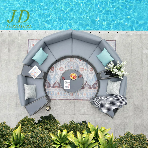 Wicker/Rattan 6 - Person Seating Group with Cushions