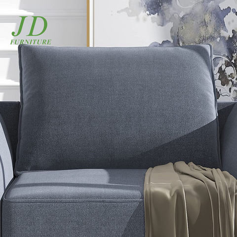 2-Piece Modular Sofa & Loveseat Set – Reconfigurable Living Room Furniture in Bluish Grey